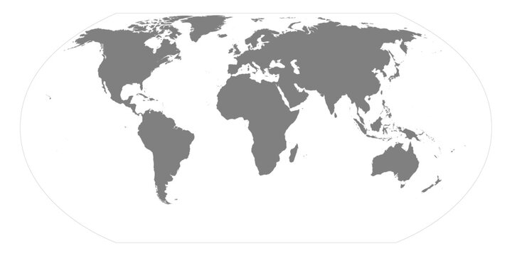 Grey blank world map, Mercator World, Equal Earth Map
