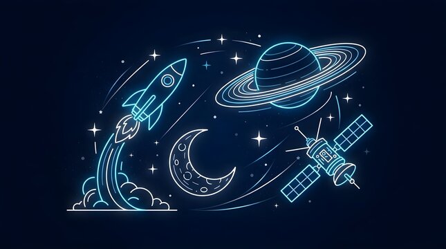 space shuttle on the space