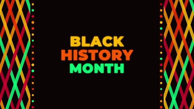 Black History Month Animated Greeting & Celebration Video