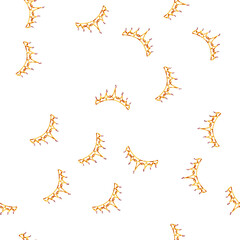 Obraz premium pattern gold tiara crown cartoon. gold tiara crown sign vector
