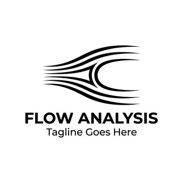 Aerodynamic logo with parallel curved air flow lines.