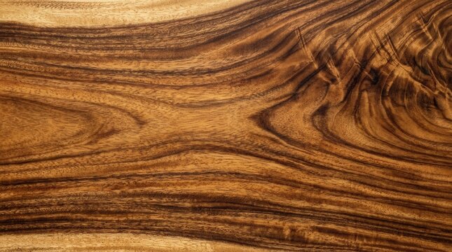 Soft light illuminating a textured acacia koa wood background with prominent patterns and copy space