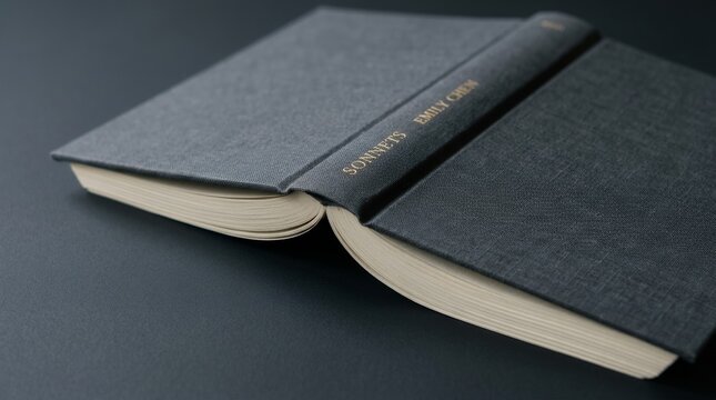 Open Book on a Dark Background.