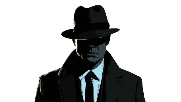 Detective Silhouette Illustration