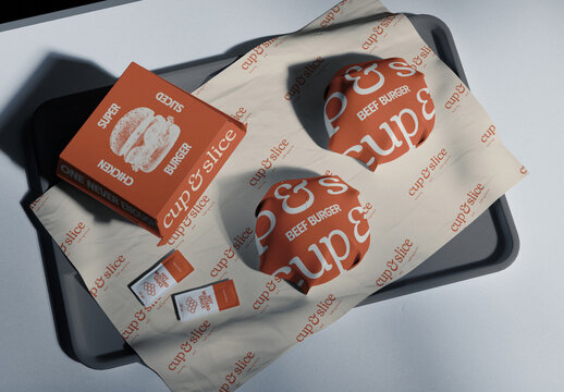 Burger Packaging Mockup