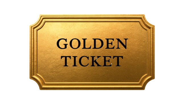 Ornate Golden Ticket