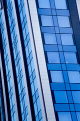 Obraz premium A fragment and part of a multi-story building