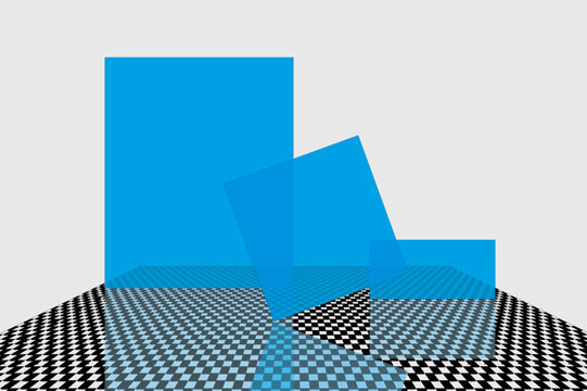 Hintergrund Blauscheiben