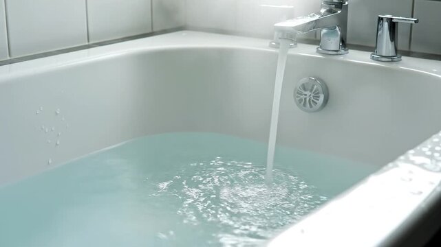 Bathtub Filling with Water
