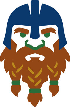 Viking warrior avatar icon