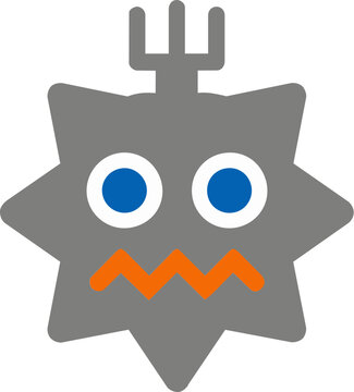 Spiky robot avatar icon