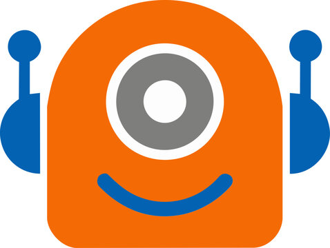 Alien face robot avatar icon