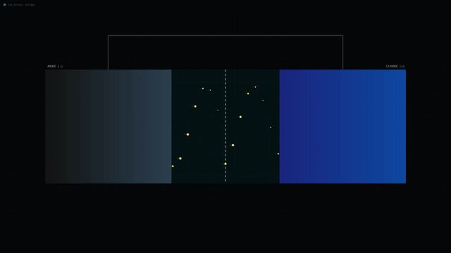 Scientific visualization of lithium ion flow inside a battery cell