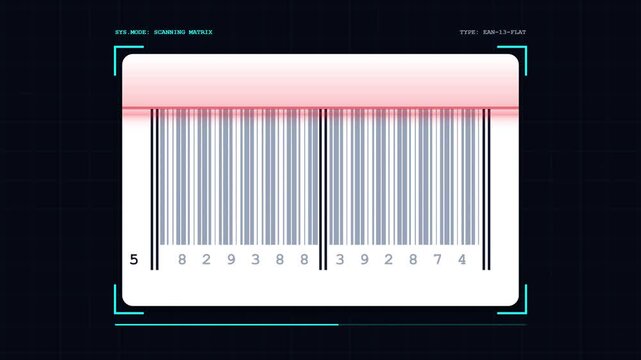 Random number generator with digital scanning barcodes for identification