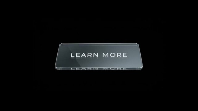 Learn More Button Animation on Black Background