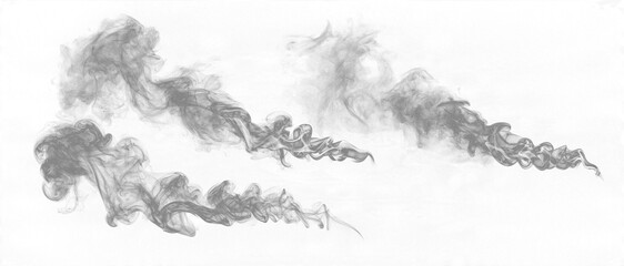 Obraz premium Gray Smoke Blobs Abstract Texture