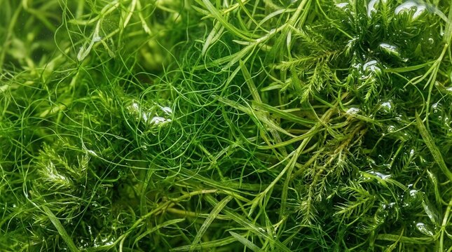 Algae pattern featuring aquatic plant texture