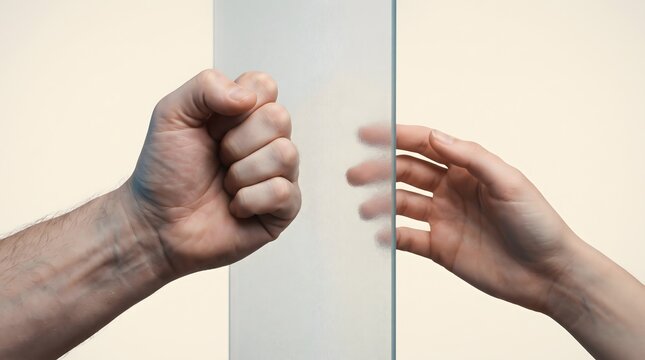 Human Connection and Emotional Disconnect Symbolizing Difficulty Understanding Another Person&rsquo;s Feelings