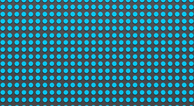 Blue Circular Studs Pattern on Dark Grey Board Surface