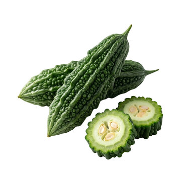 Bitter Melon with Natural Seed Detail