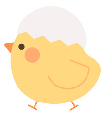 卵の殻をかぶったかわいいヒヨコ © ayacan