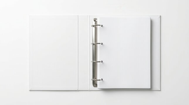 World Book Day ring binder or open notebook on transparent background used for note-taking and organization