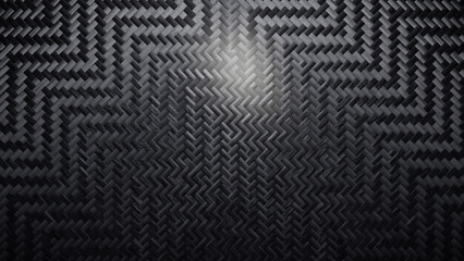 Carbon fiber herringbone weave texture background, black composite material with reversing diagonal...