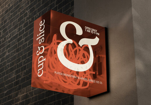 Mounted Signage Mockup