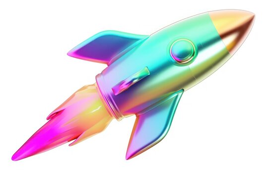 Paper rocket icon white background lightweight spaceplane.