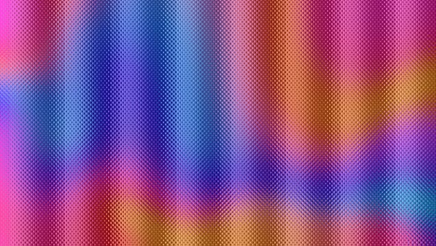 Retro halftone gradient background, colorful wave pattern with dot texture, vibrant abstract digital wallpaper
