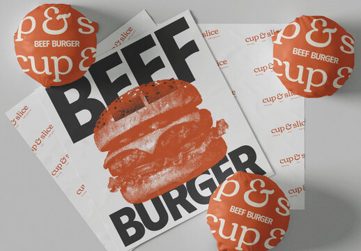 Burger Branding Mockup