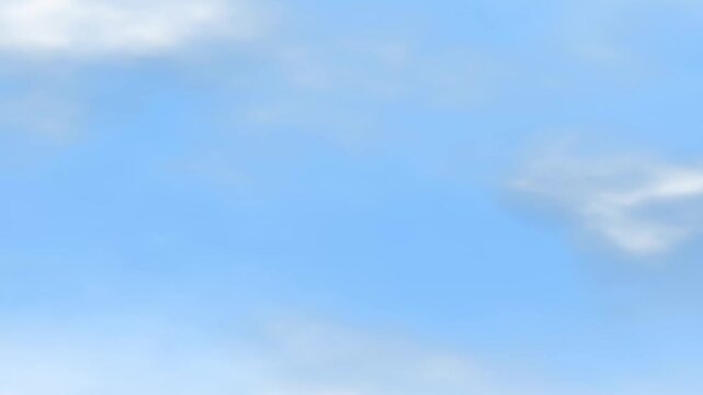 Seamless Loop of Soft White Mist Veils Moving Over Blue Sky