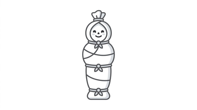 Pocong ghost vector icon