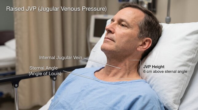 Raised Jugular Venous Pressure &mdash; Clinical Examination