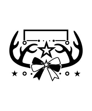 Christmas Monogram Frame Svg