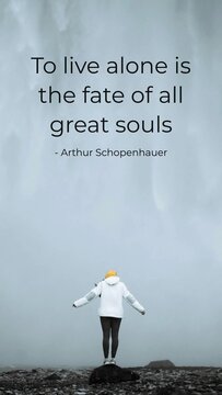 Loneliness quote Instagram story template