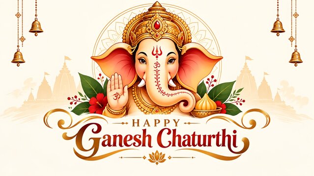 Bal Ganesh Ganpati Bappa Ekdant Vakratund Vinayak Chintamani Idol Representing Devotion During Ganesh Chaturthi Anant Chaturdashi and Traditional Hindu Festival Worship