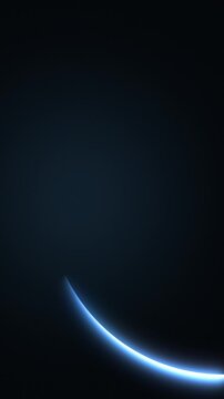 Neon arc of light animation