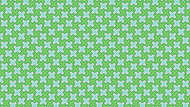Green pythagorean tiling abstract geometric pattern with seamless loop design