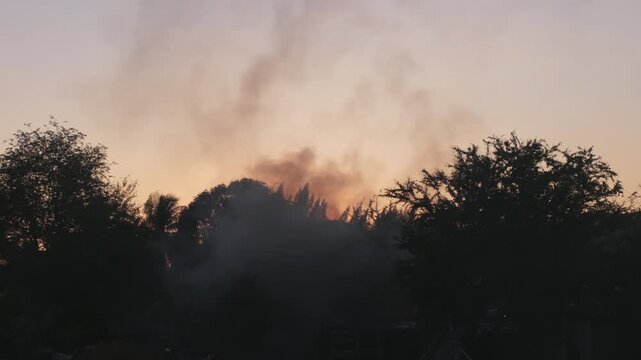 Open burning of household waste or domestic waste is harmful to the environment causes air pollution.
