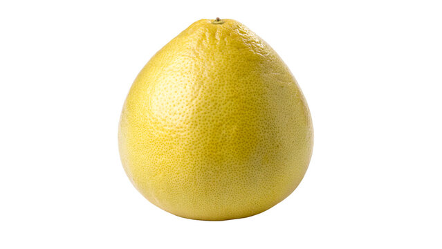 Whole fresh yellow pomelo citrus fruit rich in vitamins isolated on transparent background
