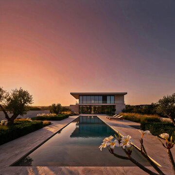 Luxury house 3d rendering 
