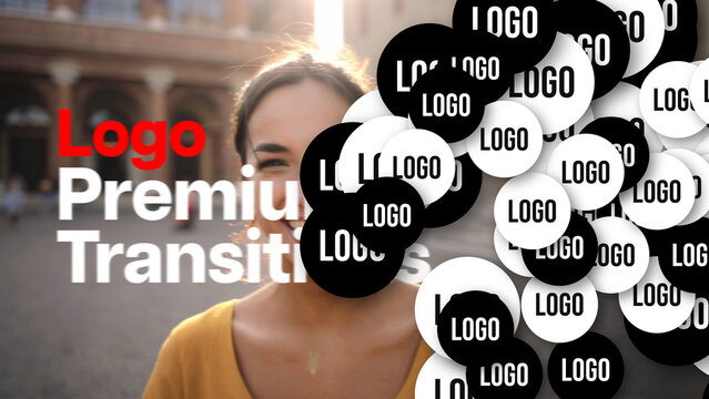 Premium Transitions Logo 12 Variations &ndash; Animated Logo Transitions, Brand Reveals, Logo Wipes and Dynamic Identity Effects for Professional Video Editing and Motion Graphics