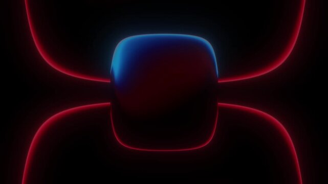 Abstract Grainy Liquid Gradient Motion Background Loop with Glowing Red, Cyan, and Blue Color Blend