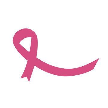 Pink ribbon breast cancer awareness symbol