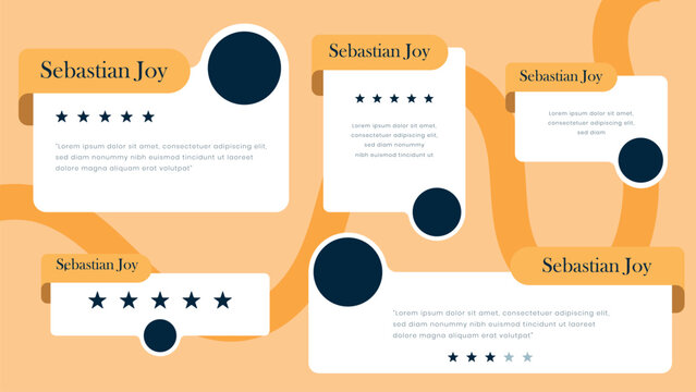 Client or customer review testimonial social media post. Customer or client service feedback review post design template