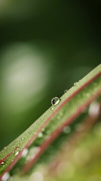 Close up of water droplet on plant