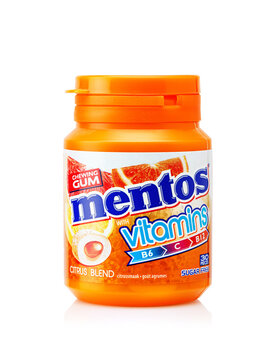 Mentos chewing gum with vitamins b6 c b12