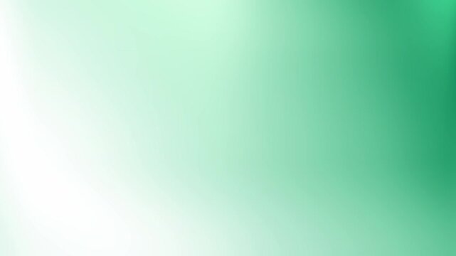 animated abstract green white gradient background suitable for presentations, websites, social media graphics, product mockups, and digital designs.
