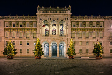 Obraz premium Advent and Christmas in Trieste. The magic and atmosphere brought to life by the Christmas lights.